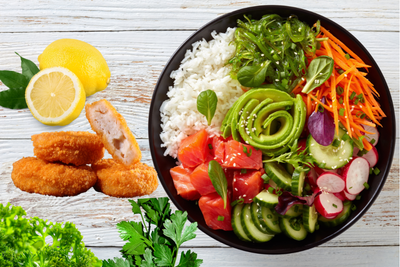 Nr. 12 Bowl mit Fisch Nuggets