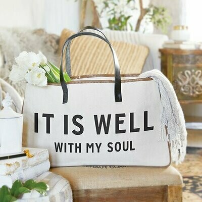It is Well Canvas & Leather Tote