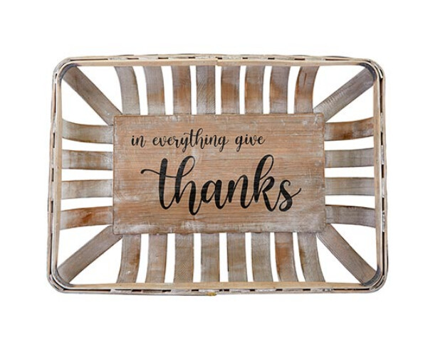 In Everything Give Thanks Basket