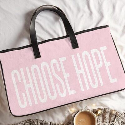Choose Hope Canvas & Leather Tote