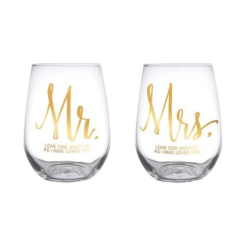 Mr. and Mrs. Glass Set