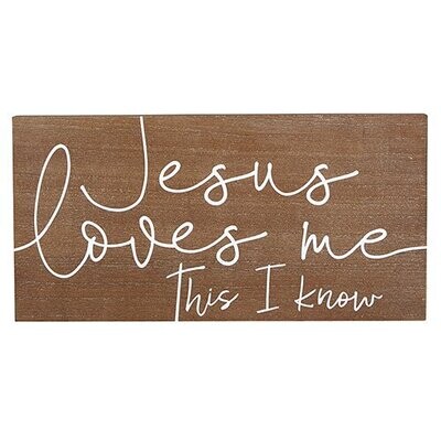 Jesus loves me sign