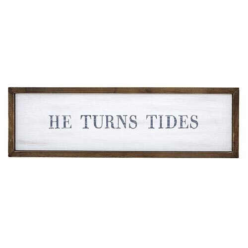 He Turns Tides | 28''x8.5''