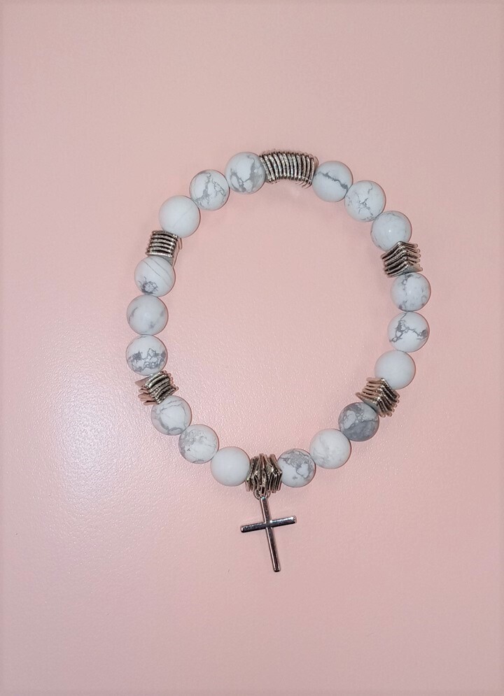 Marble Cross Bracelet