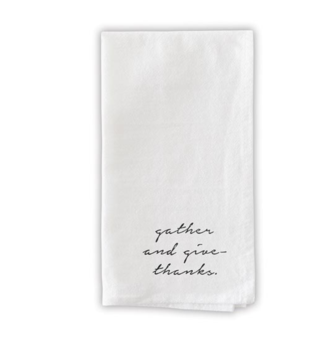 Gather and Give Thanks | set of 4 napkins