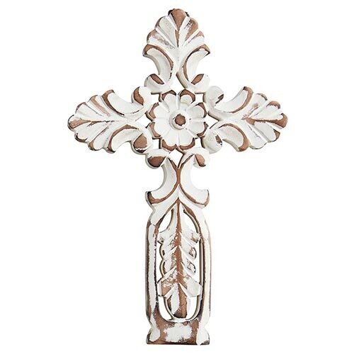 Flower Carved Cross