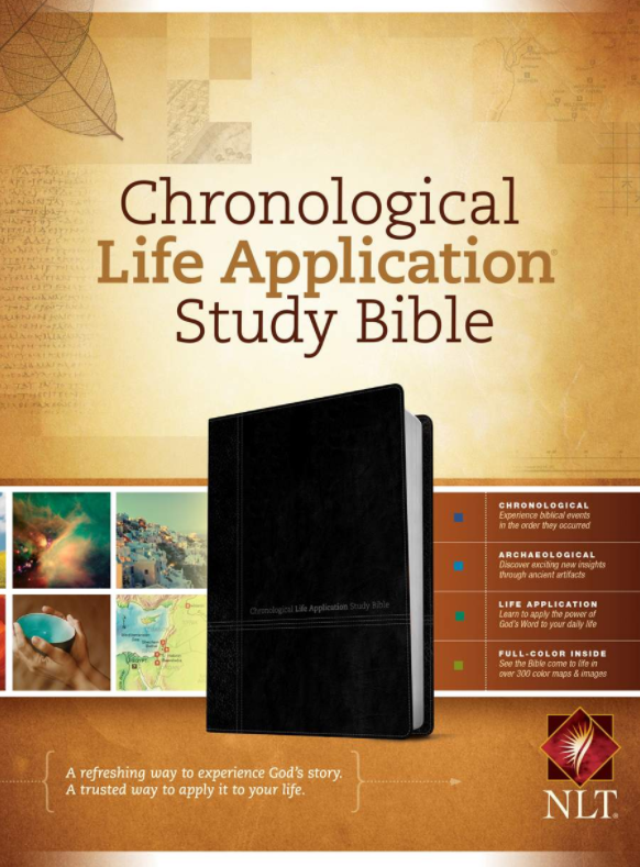 NLT Chronological Life Application Bible | Leather-Like Onyx
