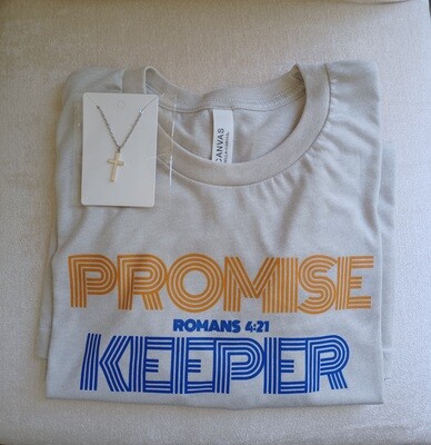 Promise Keeper Unisex t-shirt + Cross Necklace