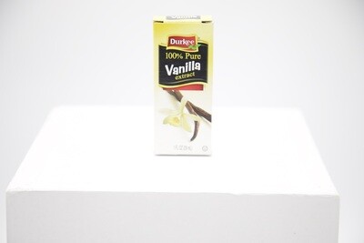Vanilla Extract, Pure 100% - Durkee 1oz