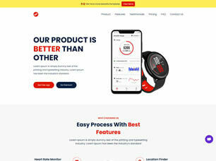 Product selling website template