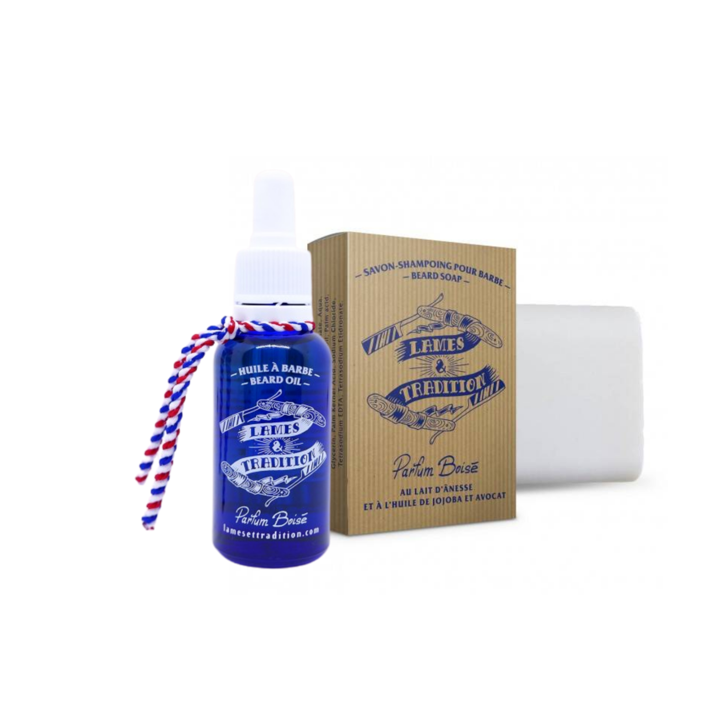 Lames&Tradition Dúo Jabón y Aceite para Barba Perfume Amaderado