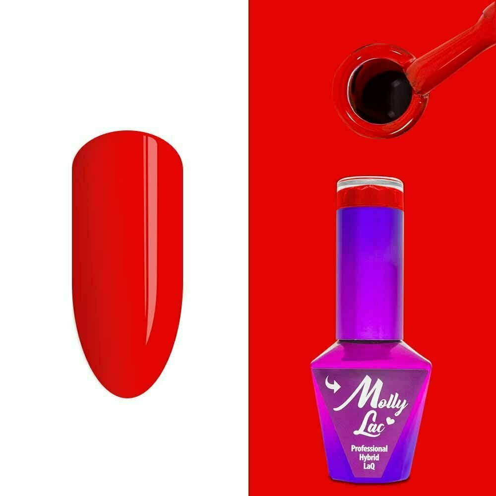 Molly Lac Esmalte Semipermanente 10ml Color 42 Elite Women Crimson