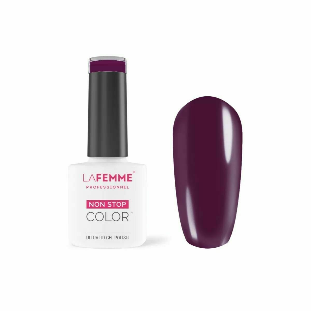 Non-Stop Color Esmalte Gel UV/LED  8g Color H042 Plum Jam