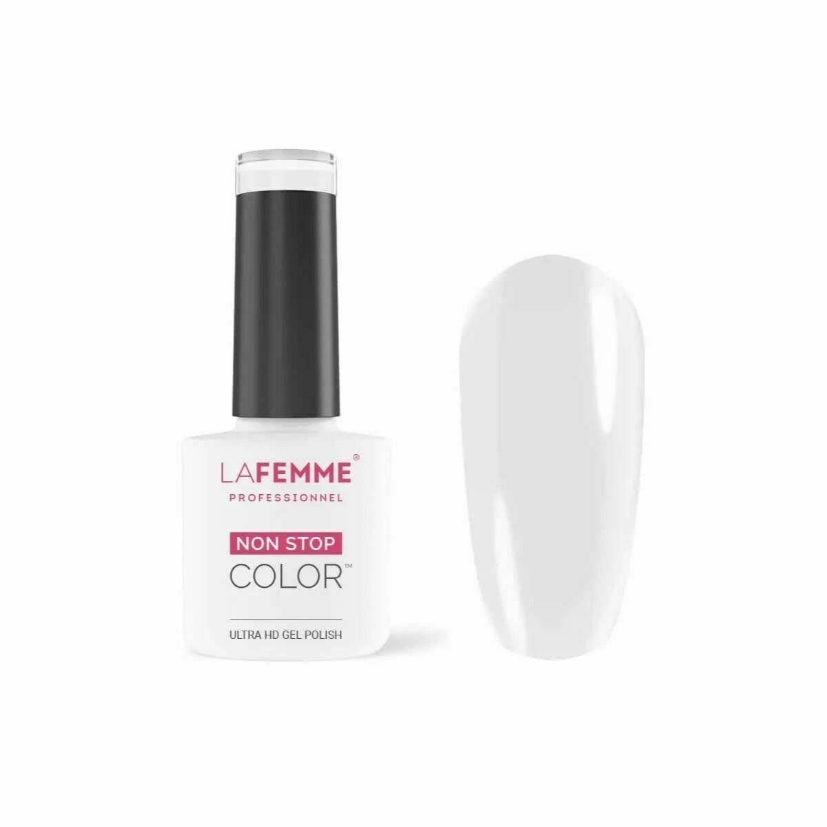 Non-Stop Color Esmalte Gel UV/LED  8g Color H158 White Grey