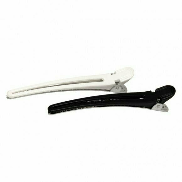 Paquete 12 Pinzas Pato Metal Duck 10cm  blancas y negras