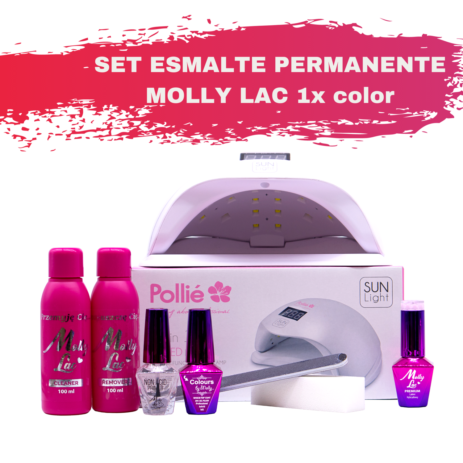 Set Esmalte Permanente Molly Lac x1 Color
