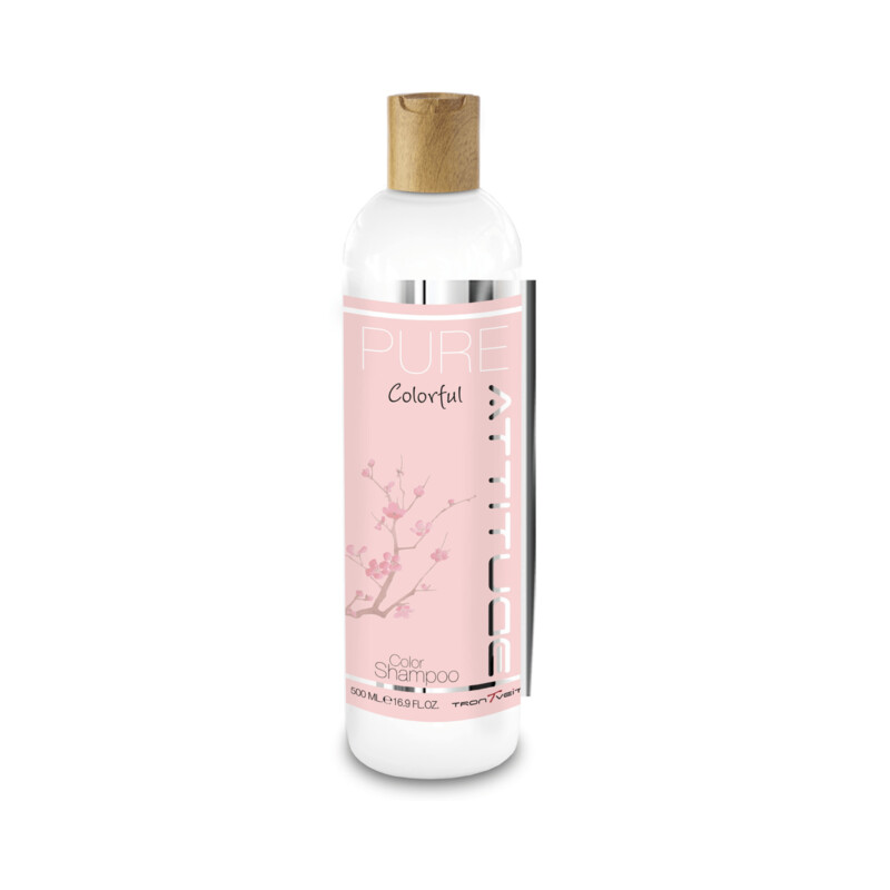 Attitude Pure Colorful Champú Sin Sulfatos Protector del Color 500ml