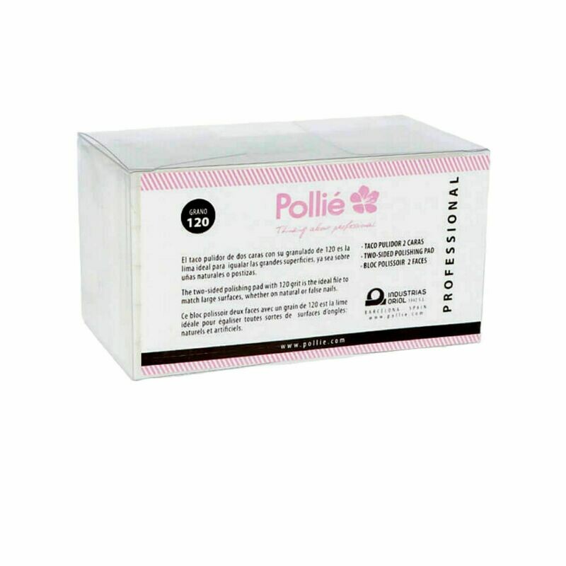 Caja 50 Mini Bloques Blancos Pulir 2 caras 120/120