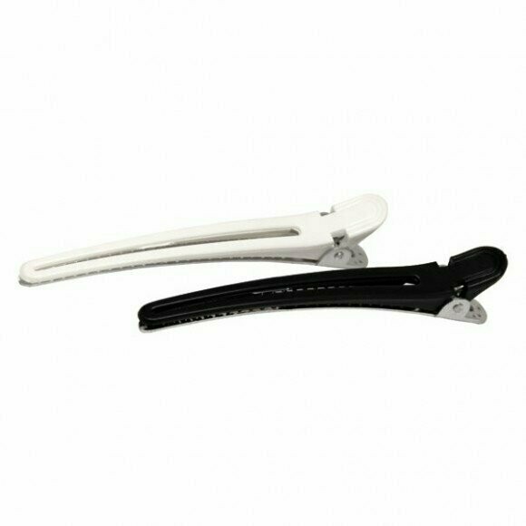 Paquete 12 Pinzas Pato Metal Duck 10cm  blancas y negras