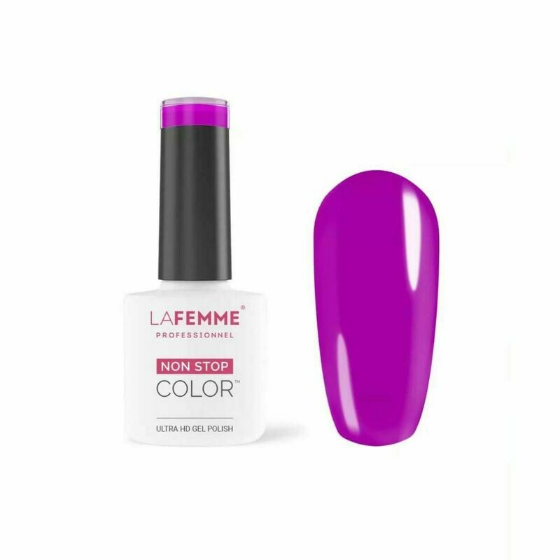 Non-Stop Color Esmalte Gel UV/LED  8g Color H024 Hot Lilac