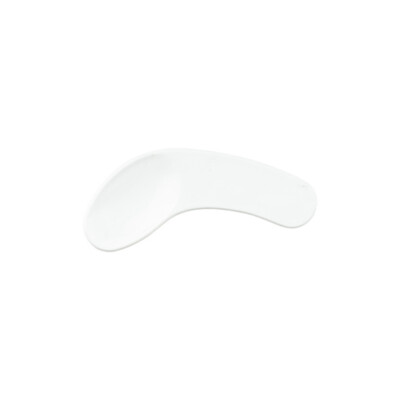 Mini Espátulas para cremas faciales en plástico blanco paquete 12 uds