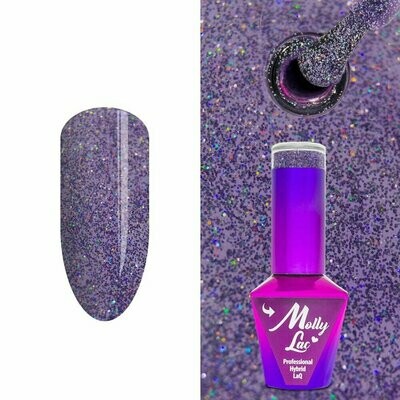 Molly Lac Esmalte Semipermanente 10ml Color 224 Winter Crystalize Birthday Girl