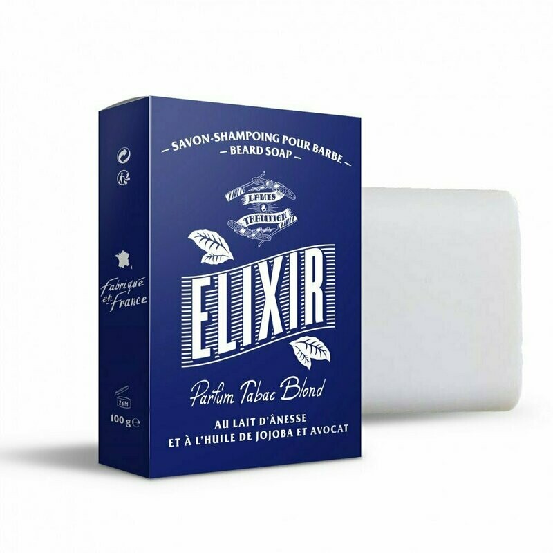 Lames&Traditions Jabón para Barba Elixir Tabaco Rubio 100g