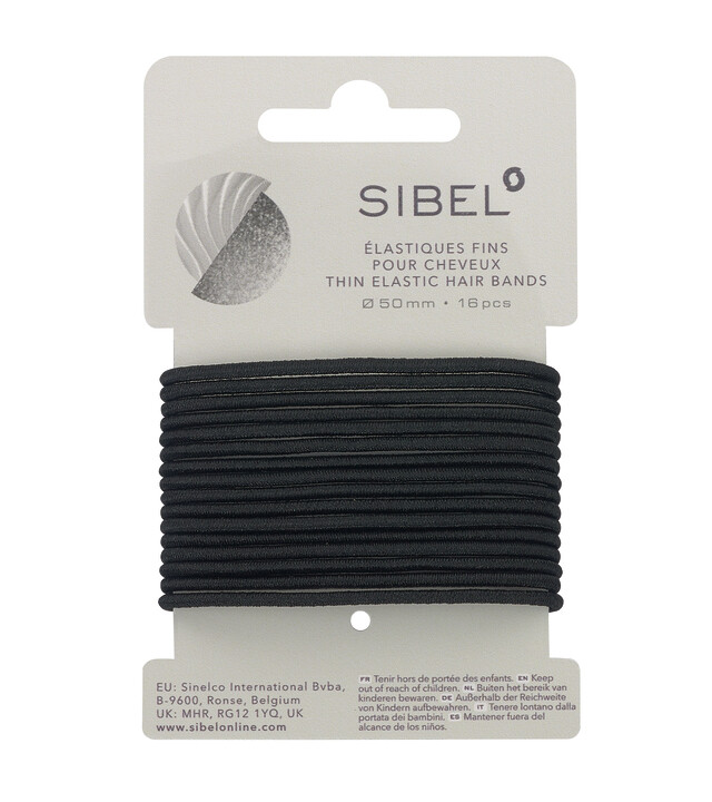Sibel Gomas Elásticas Finas Para Recoger el Pelo 16uds