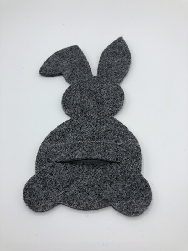 Besteckhalter aus Filz "Hase" (4 Stücke)