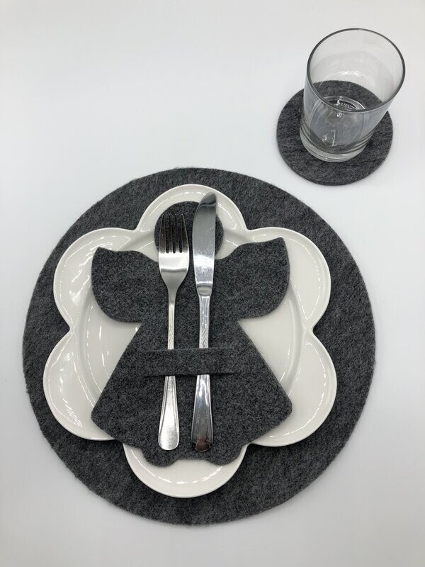 4 Stück Set aus Filz "Engel" (4 Stücke)