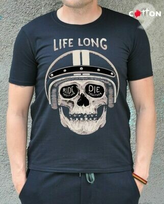 LifeLong Skull Print Cotton T-shirt LifeLong Skull Print Cotton T-shirt