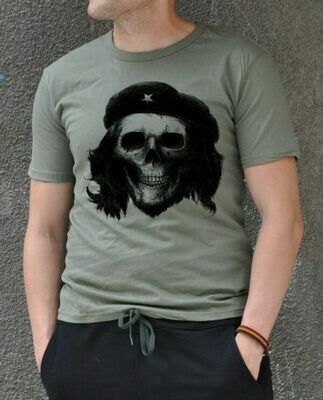 Che Guevara Skull Print Cotton T-shirt Che Guevara Skull Print Cotton T-shirt