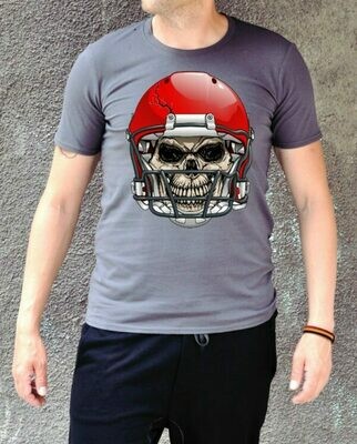 Skull Rugby Print Cotton T-shirt Skull Rugby Print Cotton T-shirt