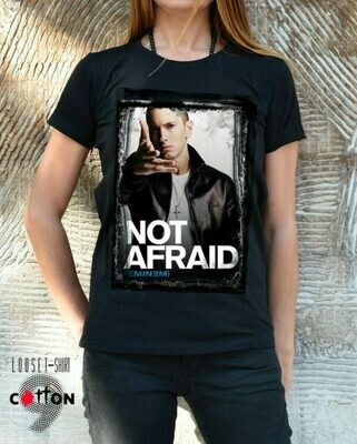 Not Afraid Eminem Print Cotton T-shirt Not Afraid Eminem Print Cotton T-shirt