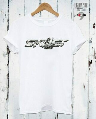 Silver Skillet Print Cotton T-shirt Silver Skillet Print Cotton T-shirt