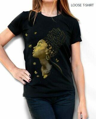 Golden Girl Painted Cotton T-shirt Golden Girl Painted Cotton T-shirt