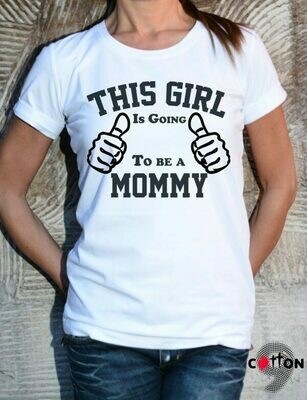 Mommy Funny Text Print Cotton T-Shirt Mommy Funny Text Print Cotton T-Shirt