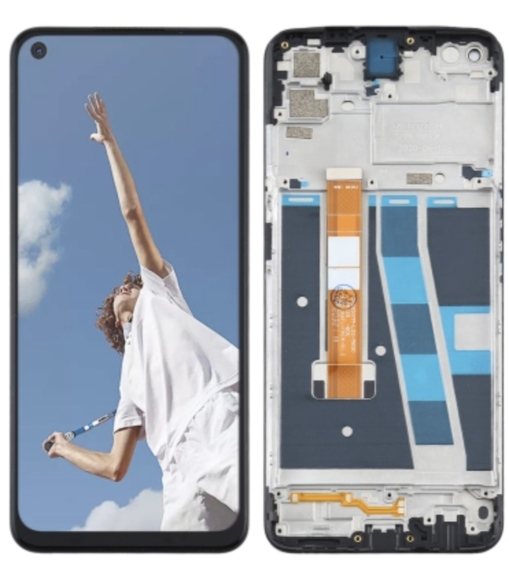 DISPLAY OPPO A52 NERO FRAME OEM