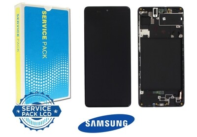 DISPLAY SAMSUNG A71 - A715 NERO - SERVICE PACK