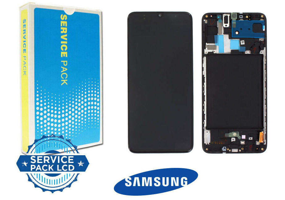 DISPLAY SAMSUNG A70 - A705 NERO - SERVICE PACK