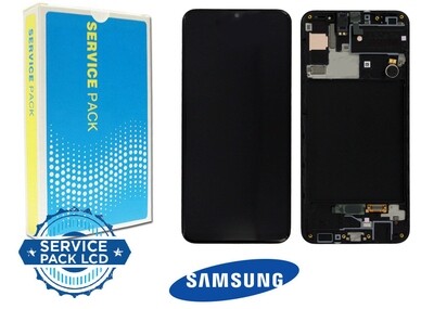 DISPLAY SAMSUNG A30S - A307 NERO - SERVICE PACK