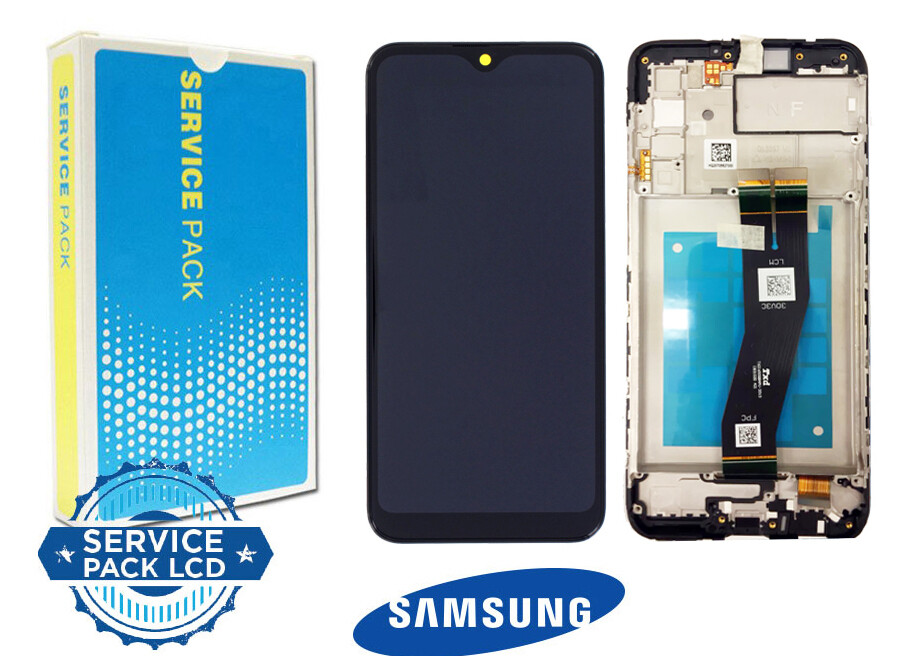 DISPLAY SAMSUNG A02S - A025 NERO - FRAME SERVICE PACK