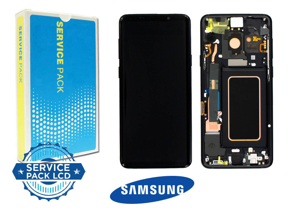 DISPLAY SAMSUNG S9 PLUS - G965 NERO - FRAME SERVICE PACK