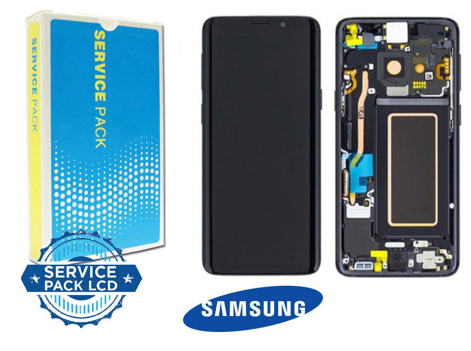 DISPLAY SAMSUNG S9 - G960  BLACK - FRAME SERVICE PACK