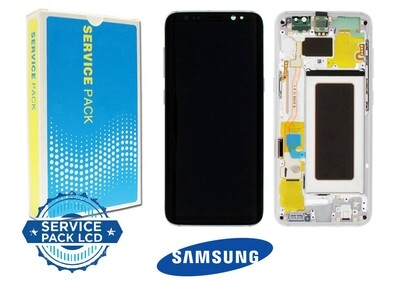 DISPLAY SAMSUNG S8 PLUS - G955  SILVER - FRAME SERVICE PACK