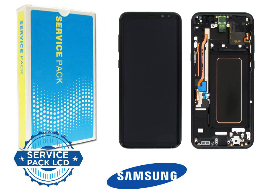 DISPLAY SAMSUNG S8 PLUS - G955  NERO - FRAME SERVICE PACK