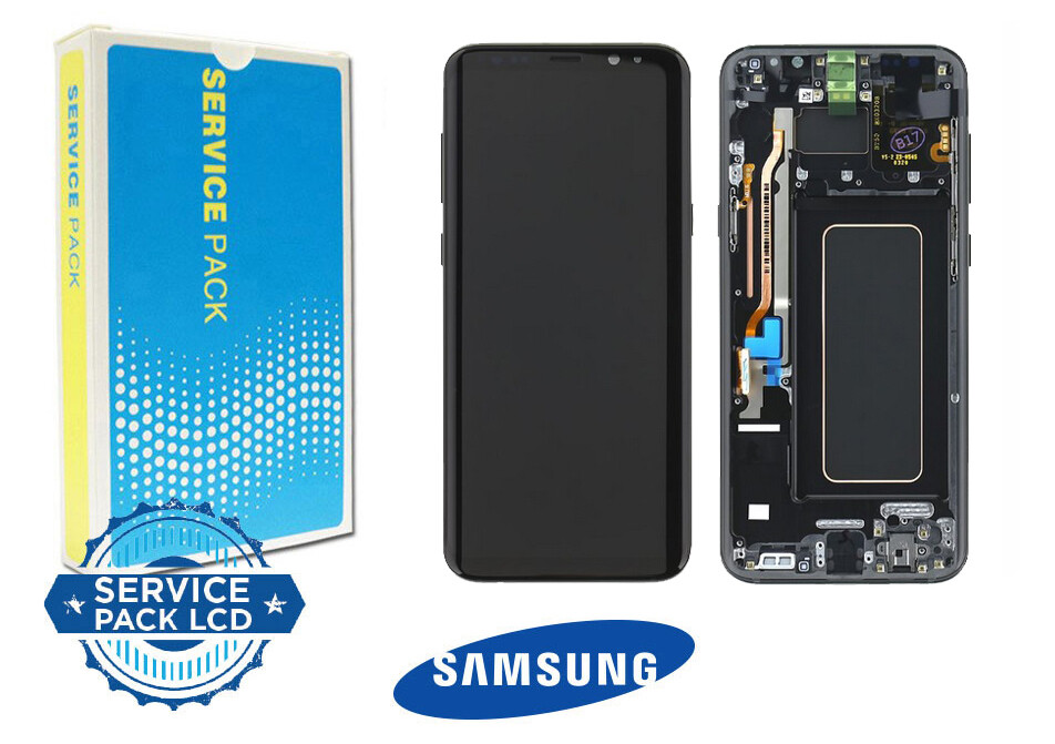 DISPLAY SAMSUNG S8 - G950  NERO - FRAME SERVICE PACK