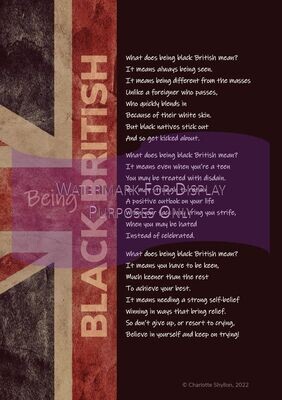 Black British, A5 Postcard