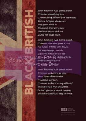 Black British, A4 Poster