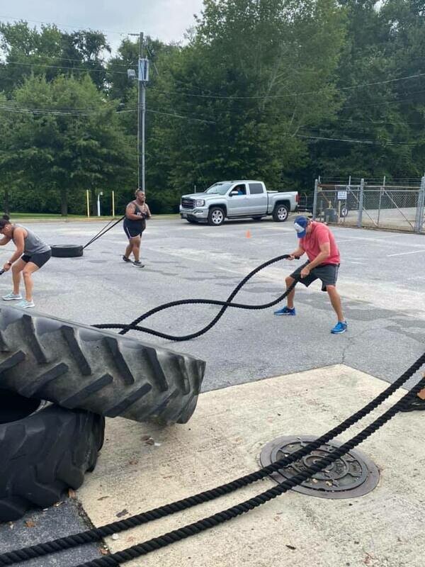 Men Weight Lifting Group